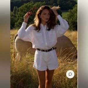 Adia Linen Belted Playsuit